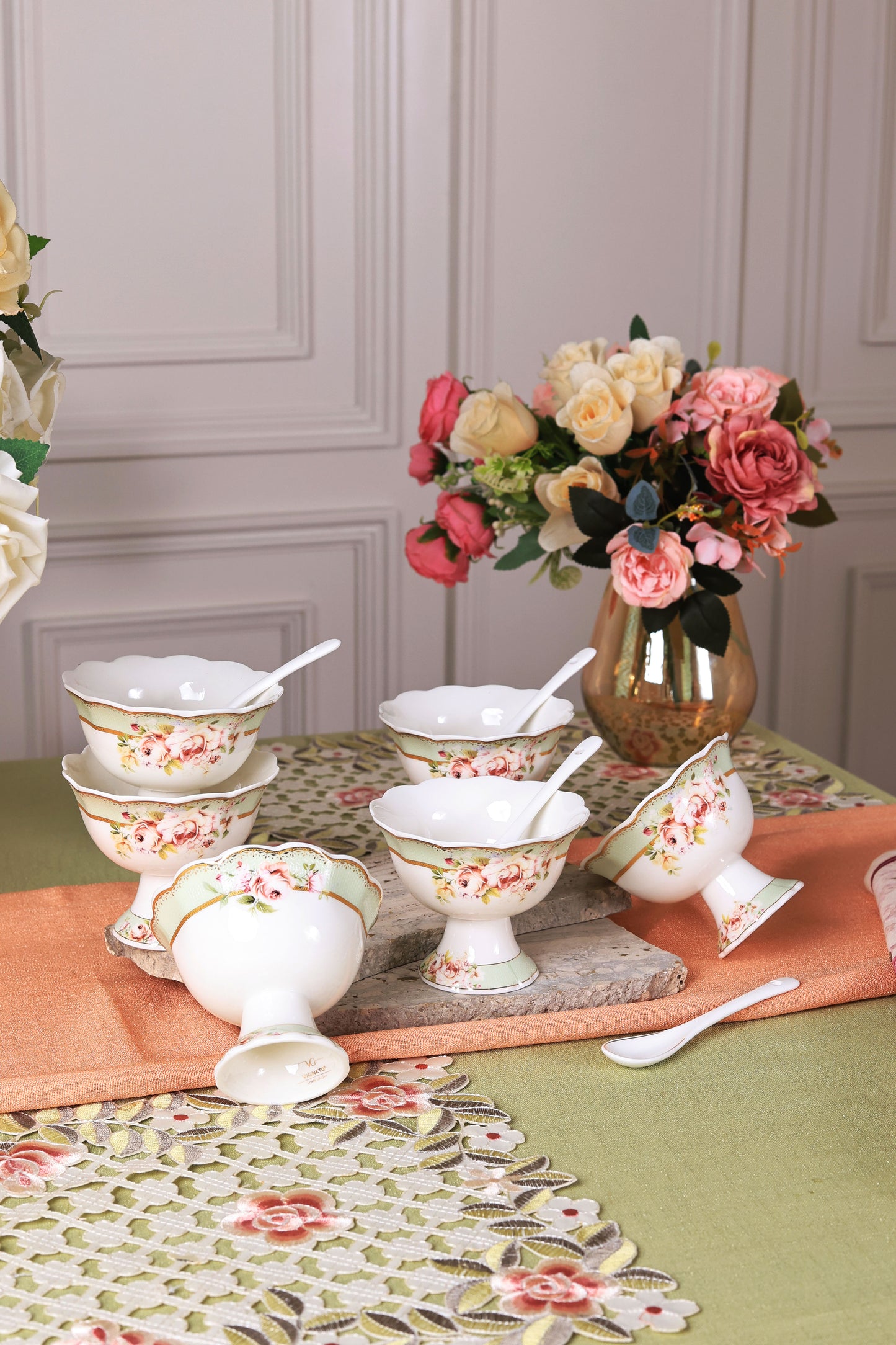 Pistachio Green Dessert Cups (Set of 6) - Vigneto