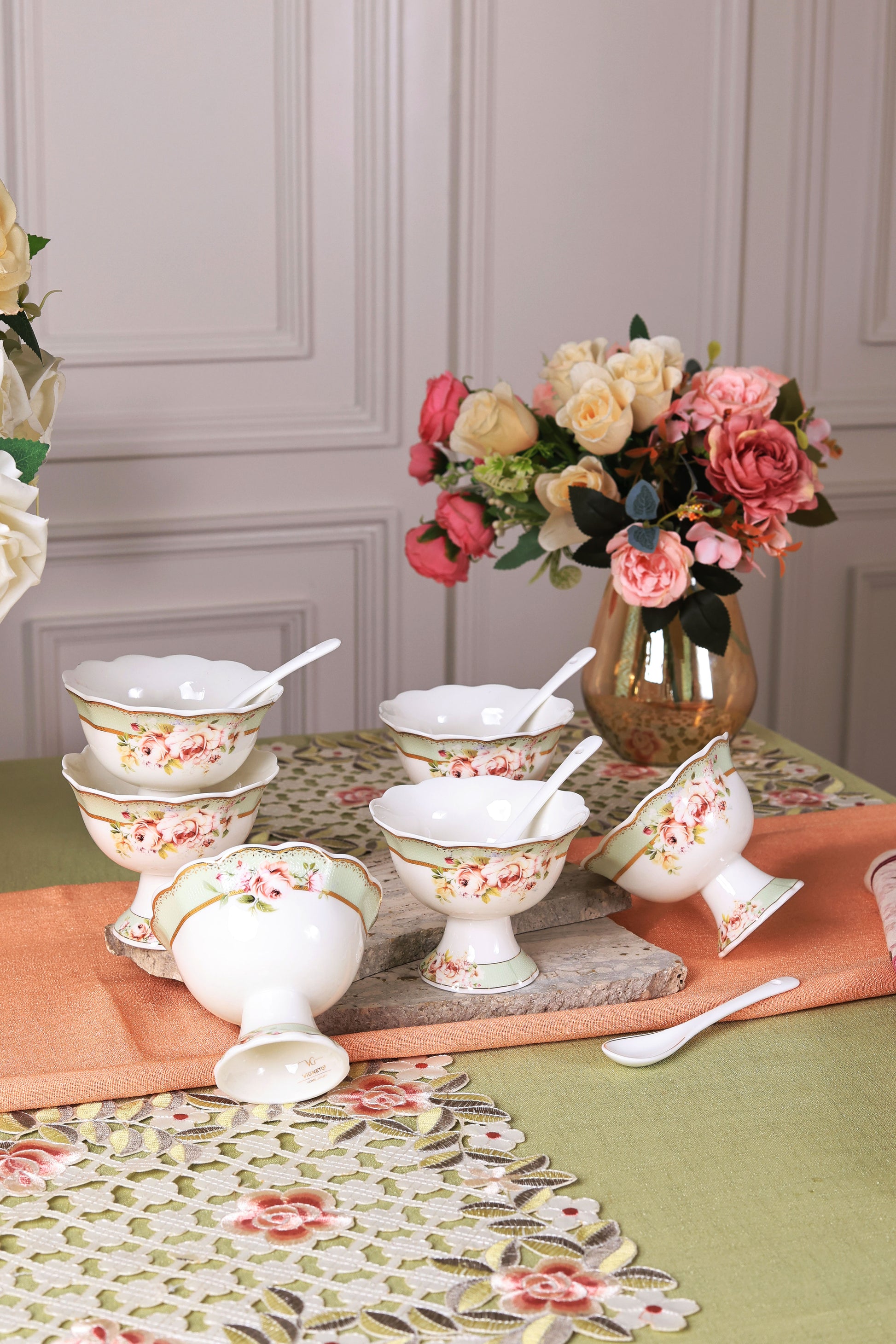 Pistachio Green Dessert Cups (Set of 6) - Vigneto