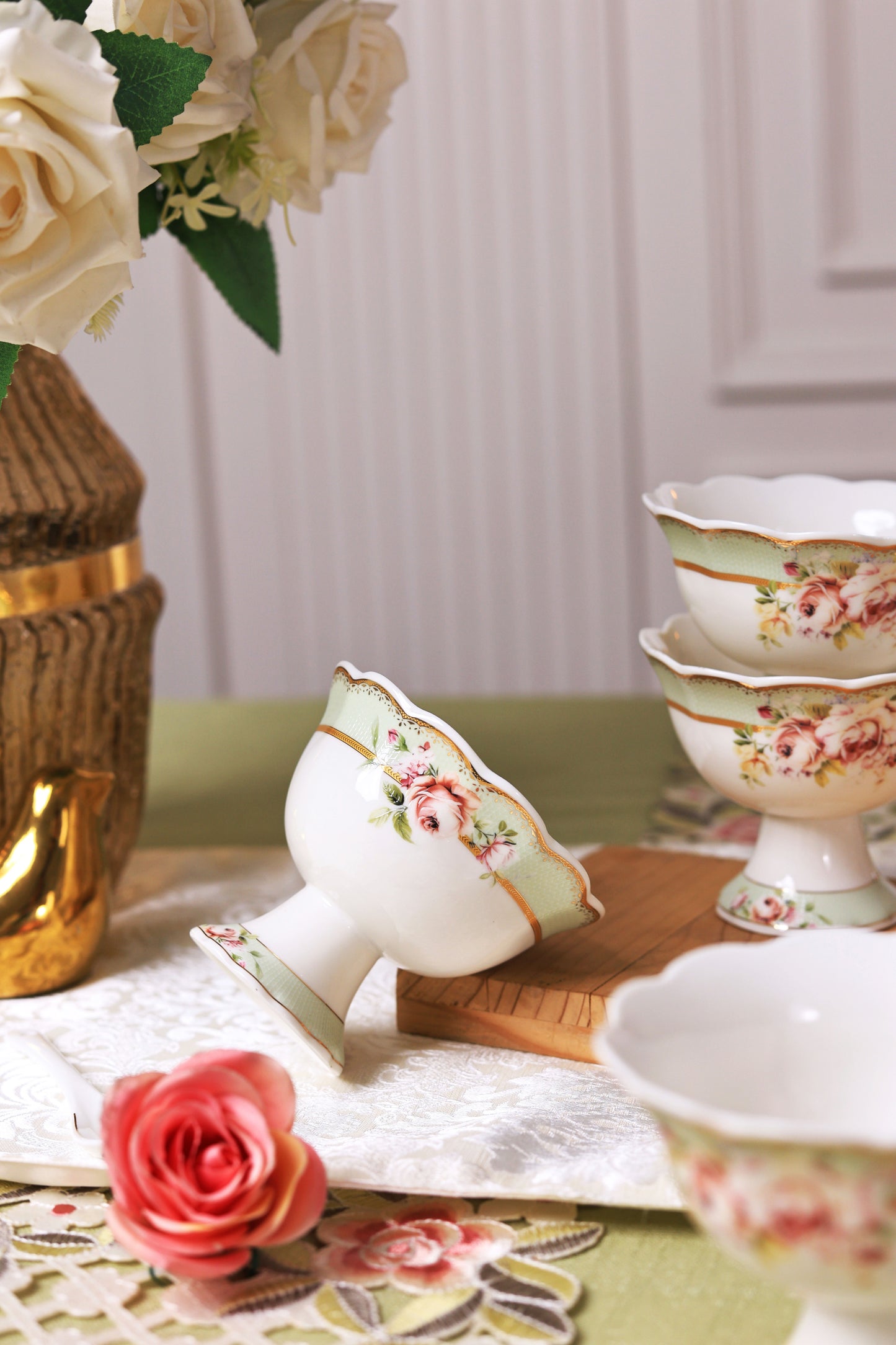 Pistachio Green Dessert Cups (Set of 6) - Vigneto