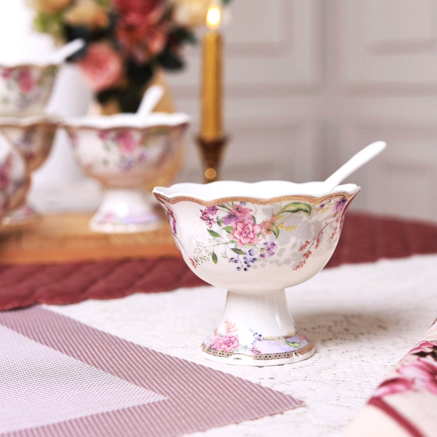 Lilac Garden Dessert Cups (Set of 6) - Vigneto