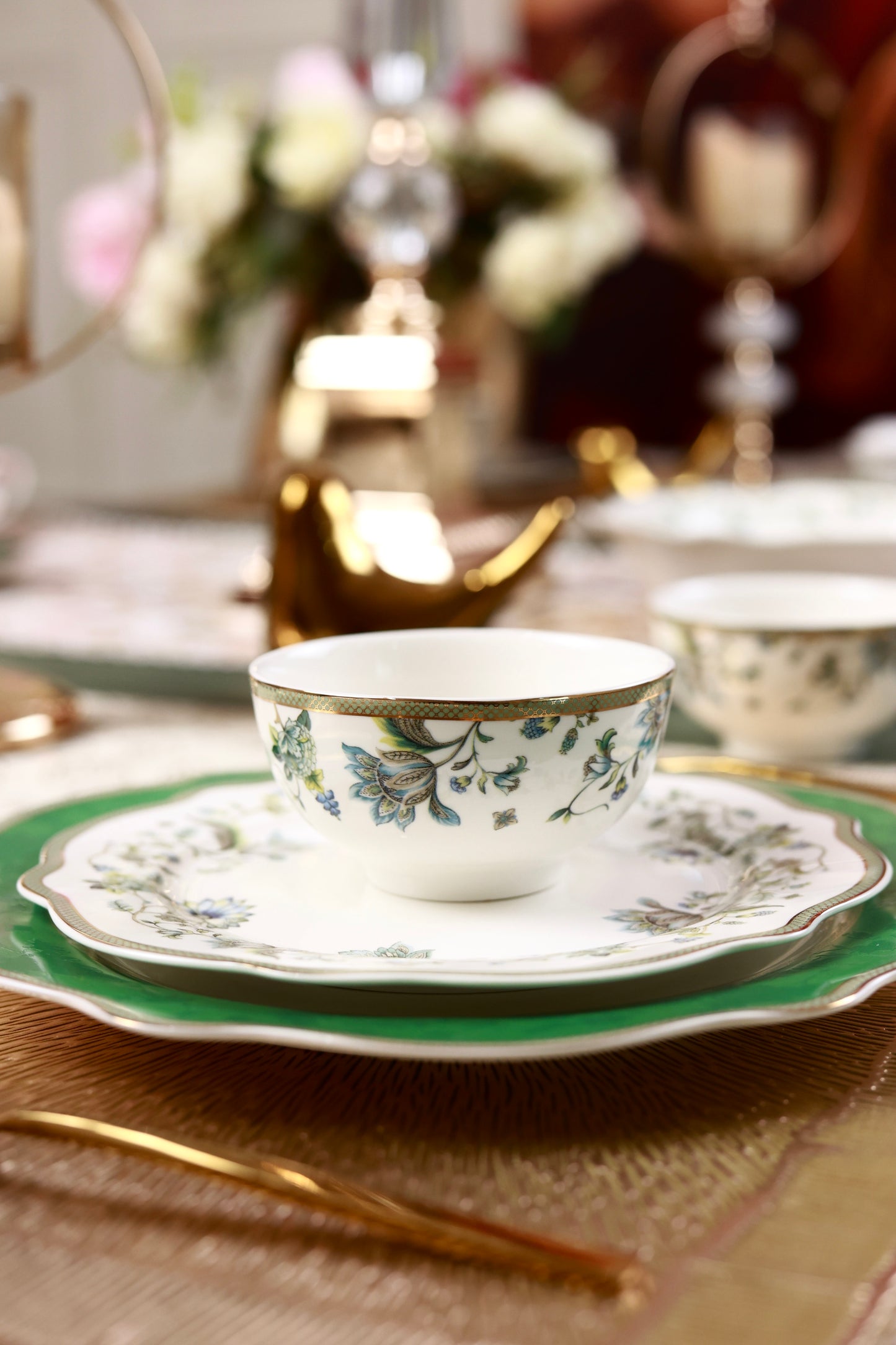 Tudor Green 51 Pcs Dinner Set