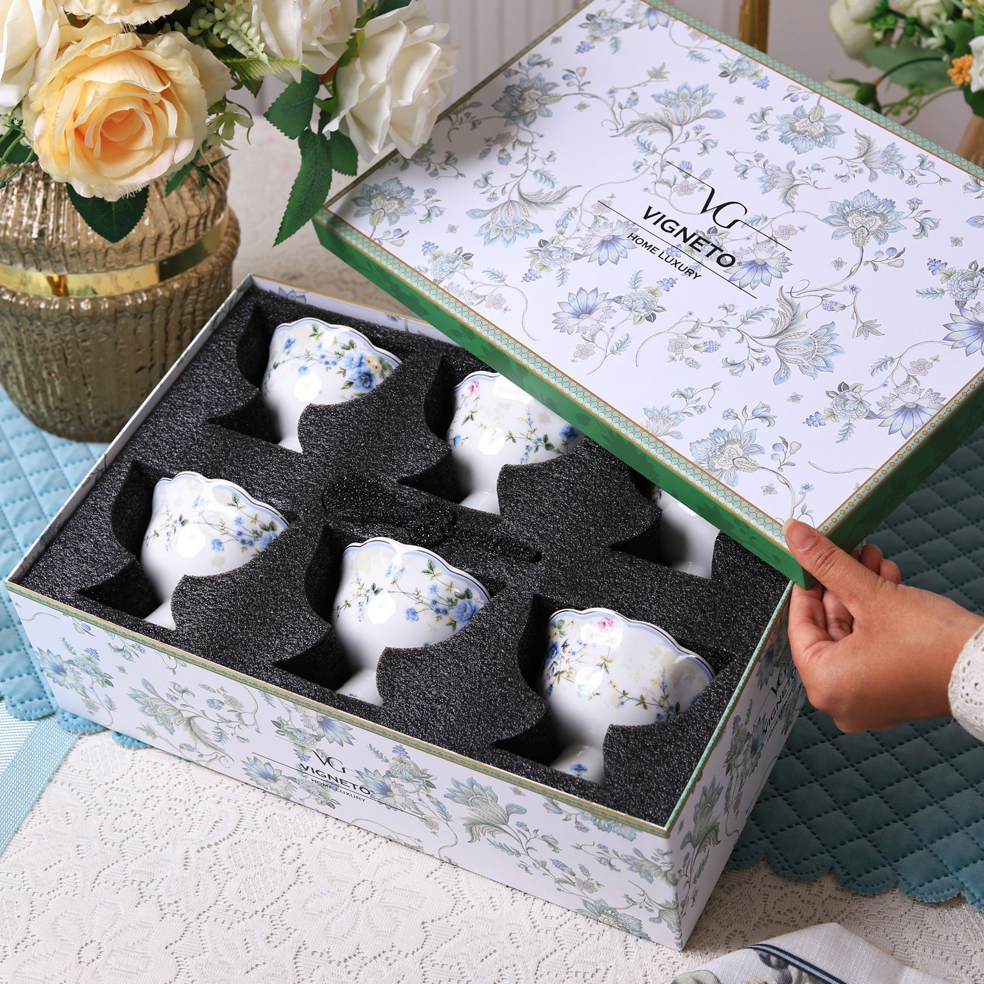 Yorkshire Bloom Dessert Cups (Set of 6) - Vigneto