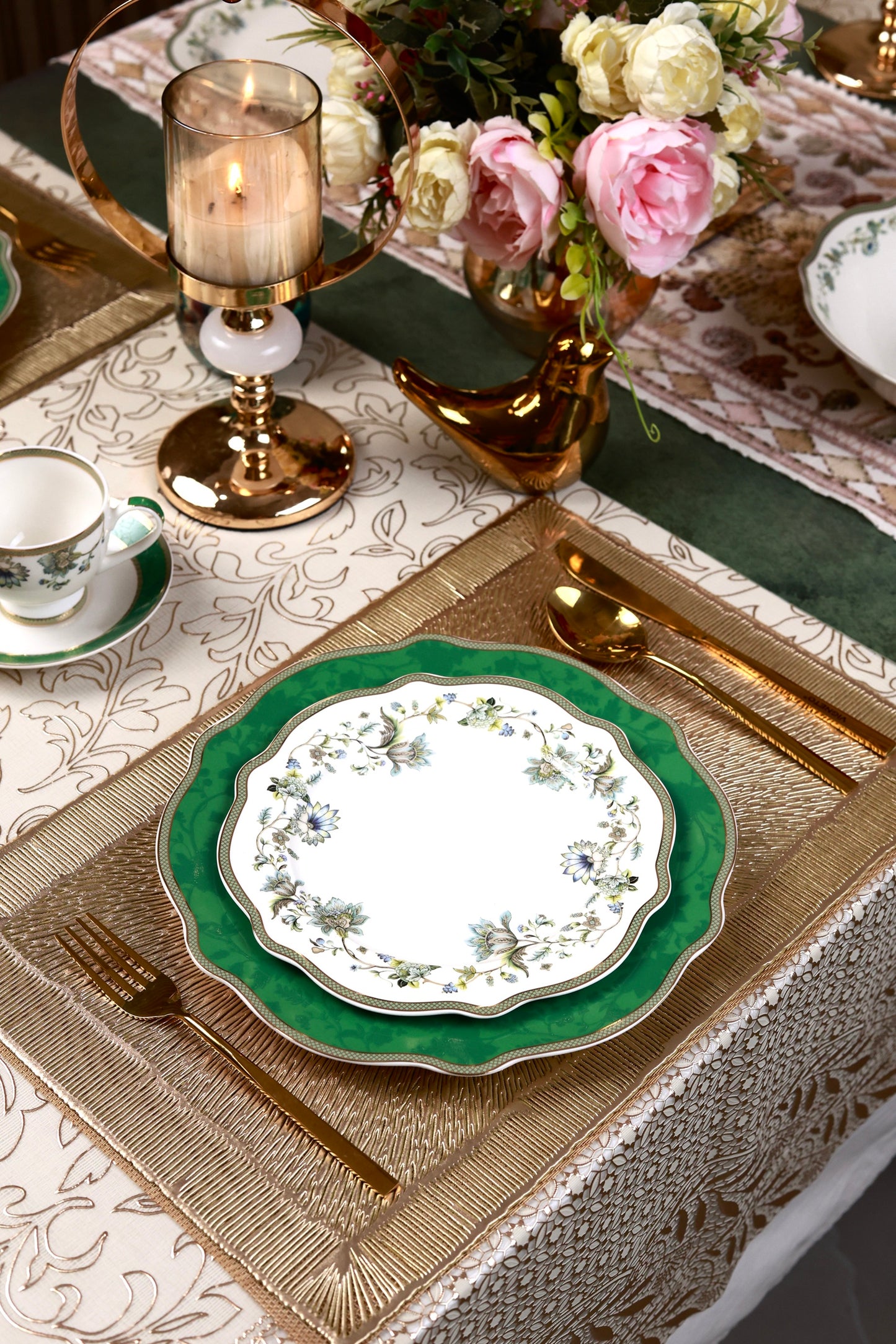 Tudor Green 36 Pcs Dinner Set
