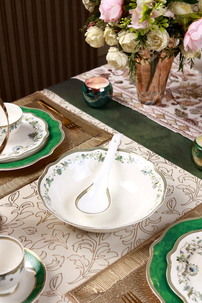 Tudor Green 51 Pcs Dinner Set