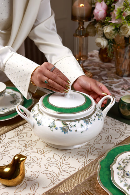 Tudor Green 51 Pcs Dinner Set