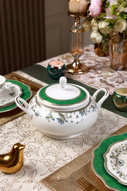 Tudor Green 51 Pcs Dinner Set
