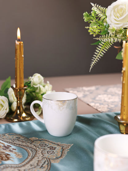 Sage Blume Mug Set (Capacity 180 ML, Set of 6) - Vigneto