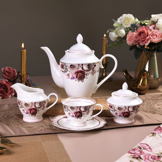 Rose Garden 15 Pcs Tea Set (Vintage Collection) - Vigneto