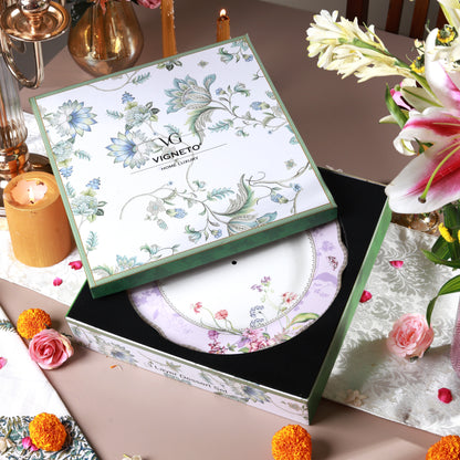 Lilac Garden Three Tier Dessert Stand