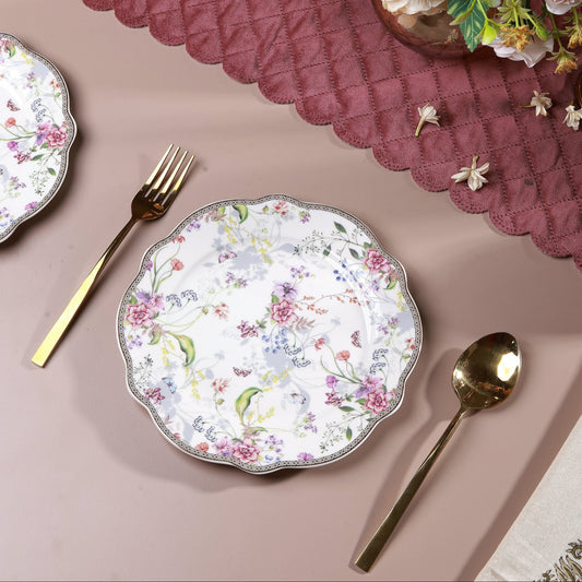 Lilac Garden 8" Quarter Plates (Set of 6)