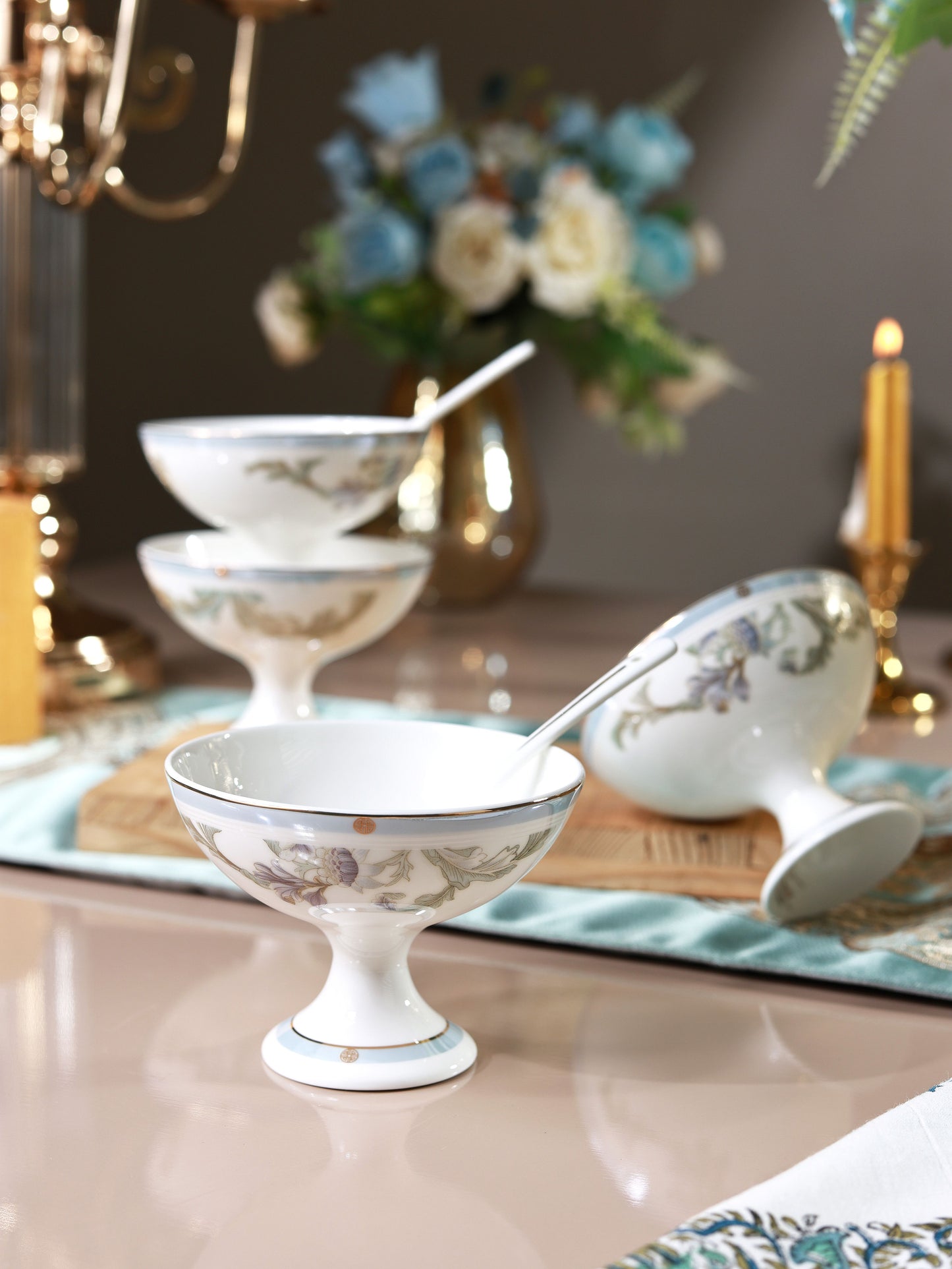 Oriental Blume Dessert Cups (Set of 6)