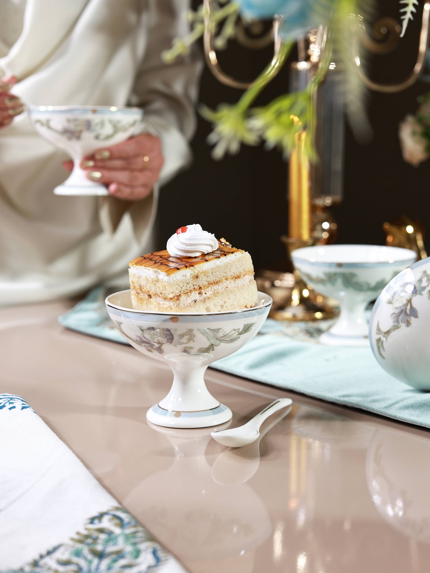 Oriental Blume Dessert Cups (Set of 6)