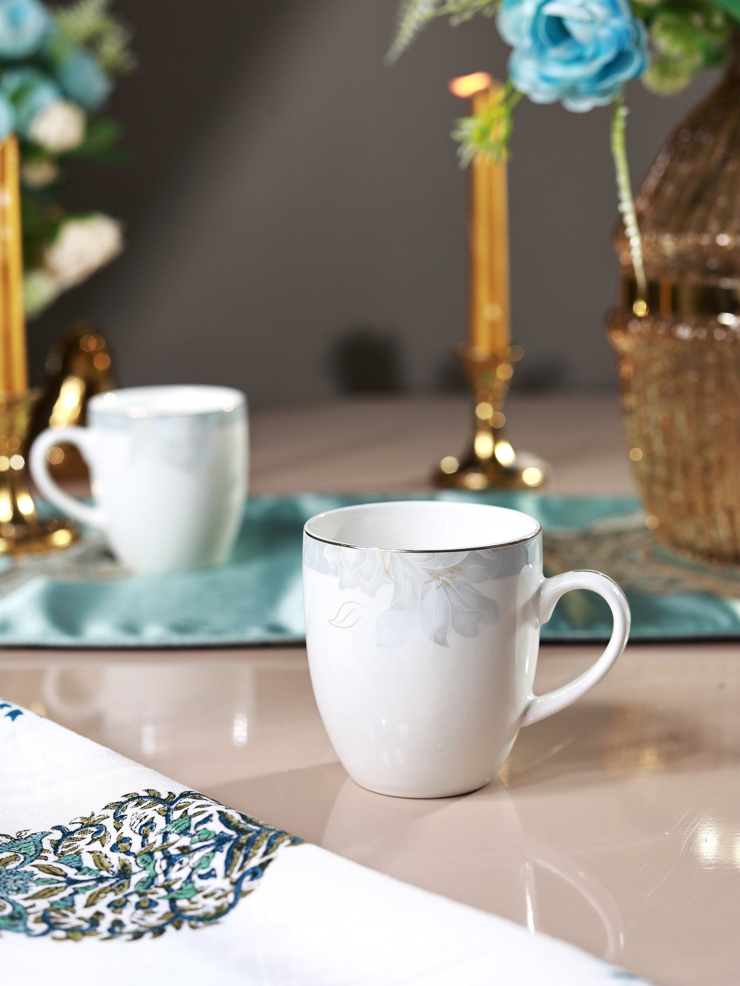 La Pacifique Mug Set (Capacity 180 ML, Set of 6)