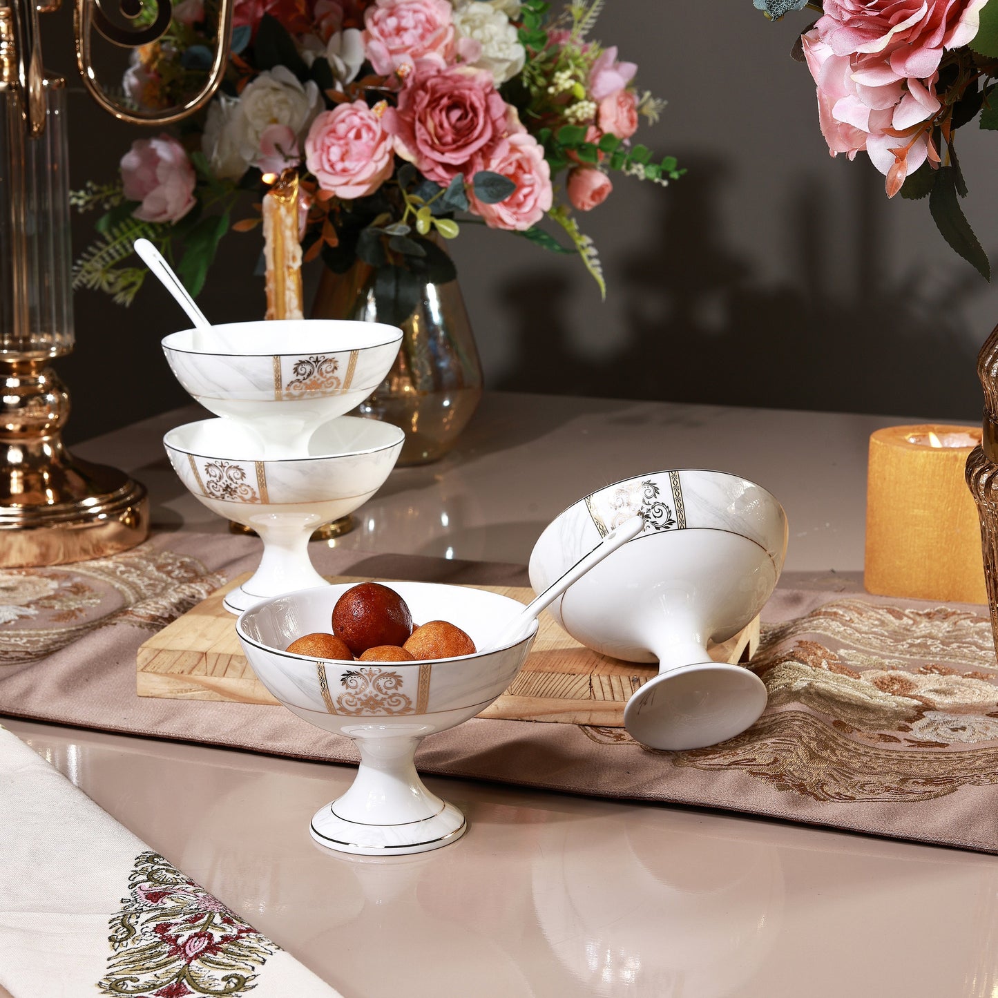 Regency Gold Dessert Cups (Set of 6)