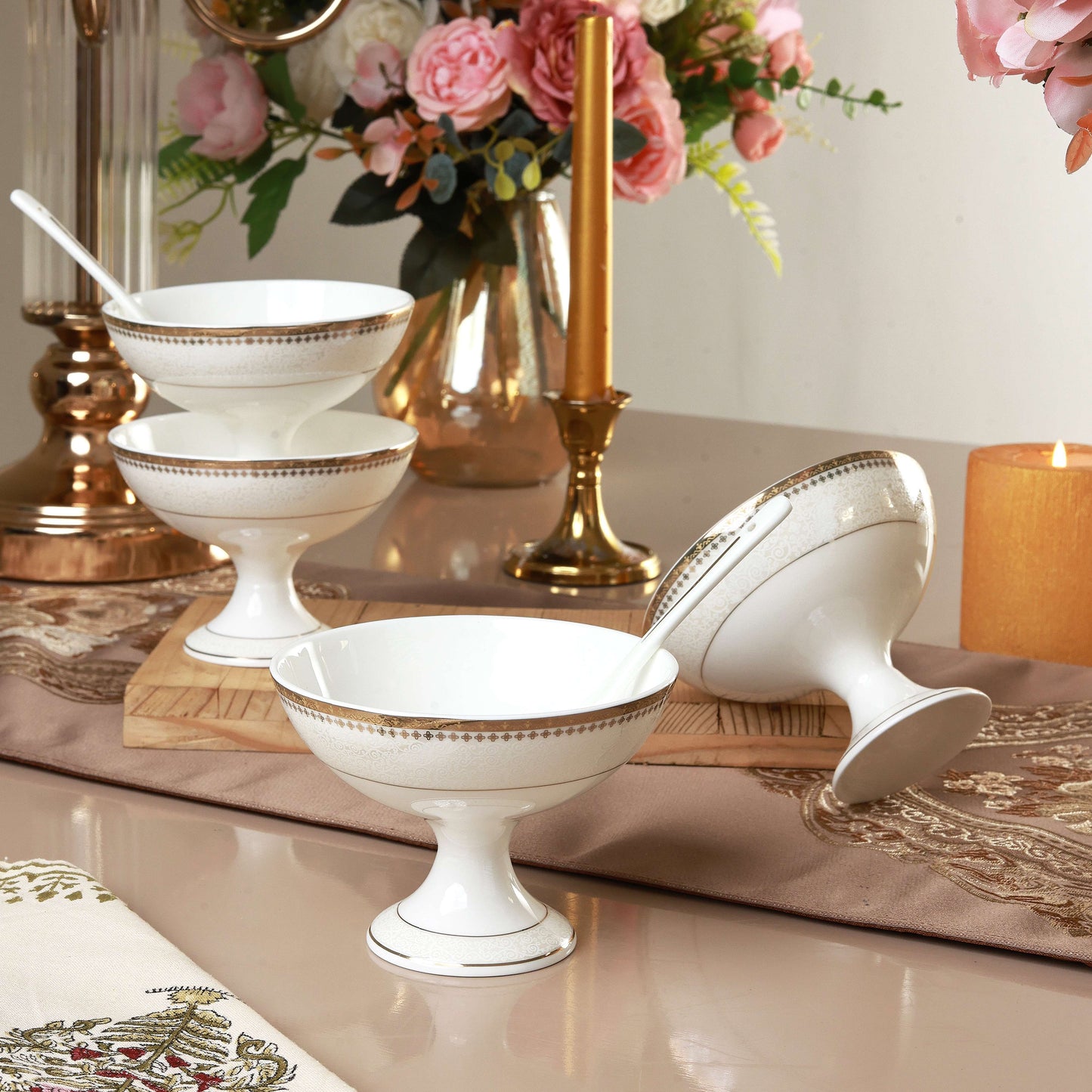 Persian Ivory Dessert Cups (Set of 6)