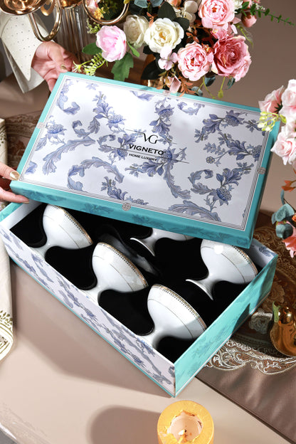 Persian Ivory Dessert Cups (Set of 6)