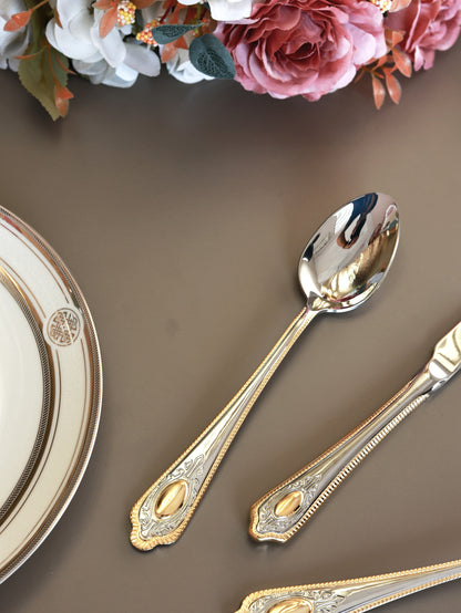 Empress Gold 65 Pcs Cutlery Set (Palace Collection, 24K Gold Plated)