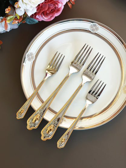 Empress Gold 65 Pcs Cutlery Set (Palace Collection, 24K Gold Plated)
