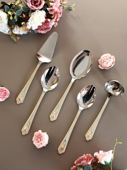 Empress Gold 65 Pcs Cutlery Set (Palace Collection, 24K Gold Plated)