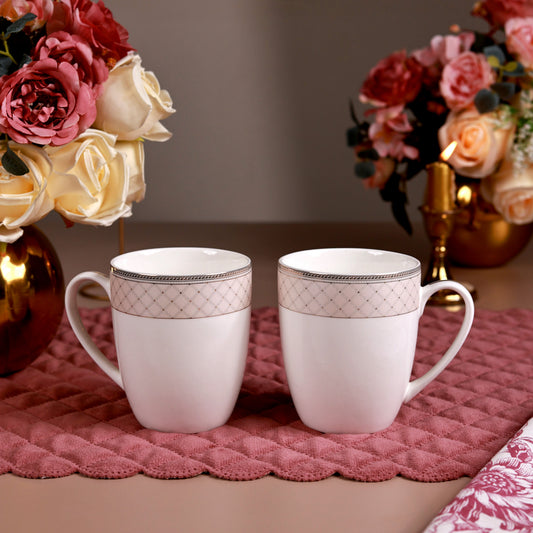 Rosé Champagne Coffee Mugs (Set of 2, 300 ML)