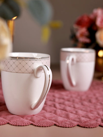 Rosé Champagne Coffee Mugs (Set of 2, 300 ML)