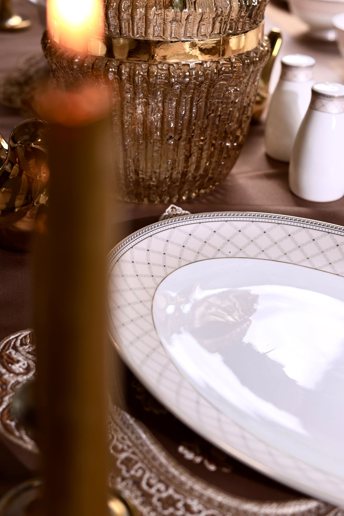 Rosé Champagne 60 Pcs Dinner Set - Vigneto