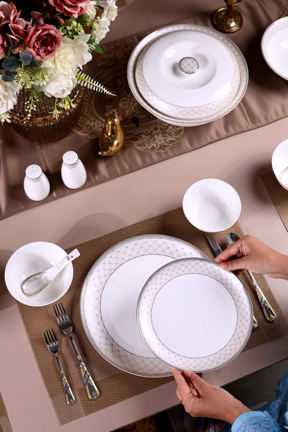 Rosé Champagne 44 Pcs Dinner Set - Vigneto