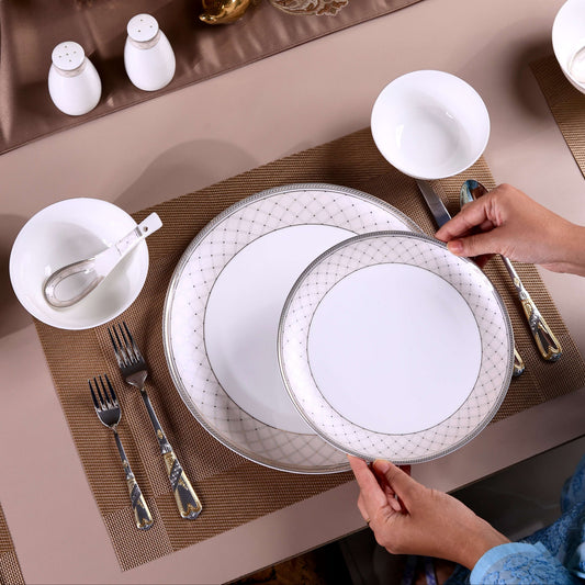 Rosé Champagne 60 Pcs Dinner Set - Vigneto