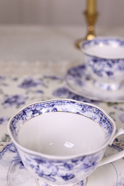 Jardin de Jouy Cup and Saucer Set (Vintage Collection, 6 Cups and 6 Saucers) - Vigneto