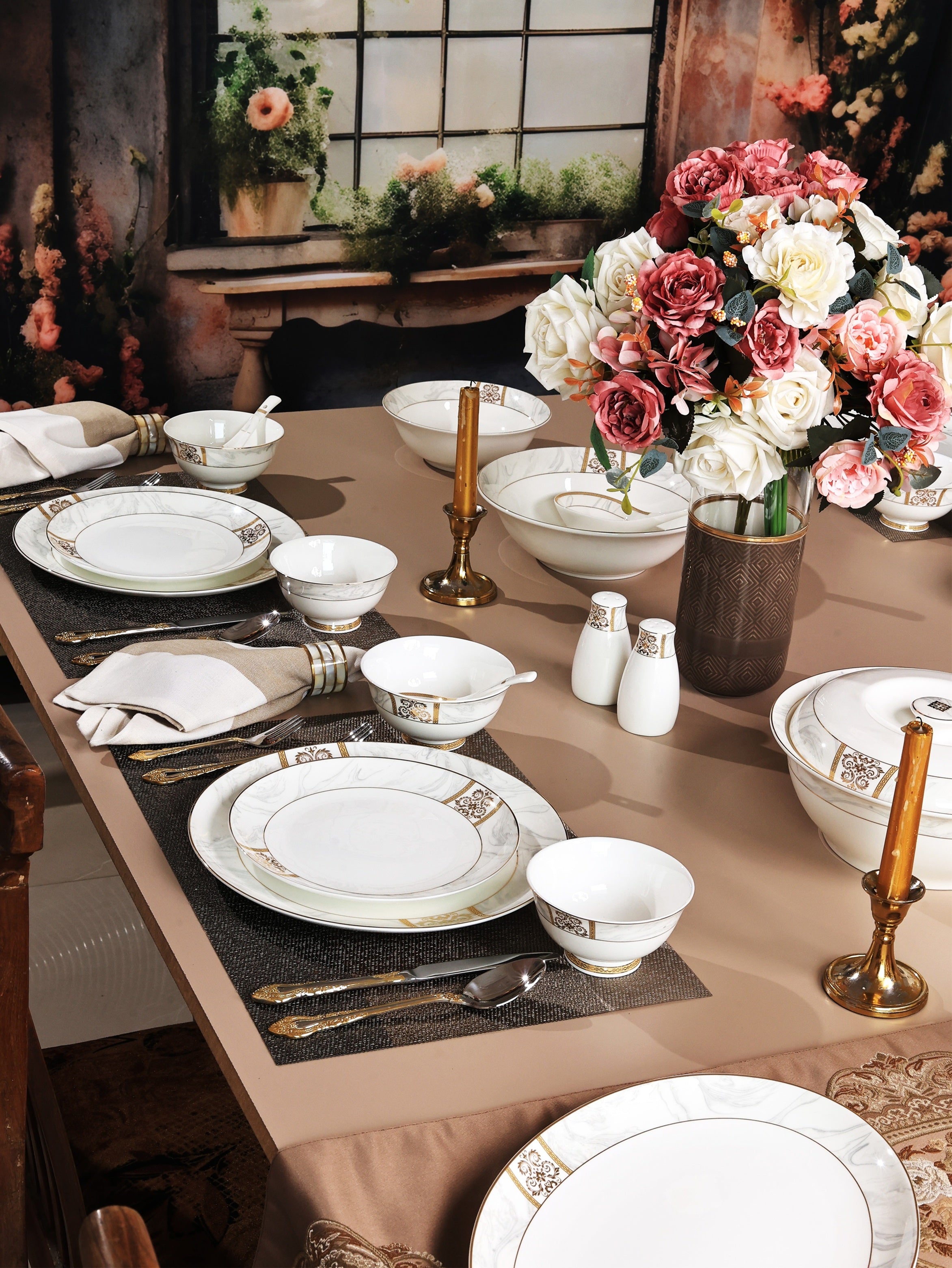 Regency Gold 51 Pcs Dinner Set – Vigneto
