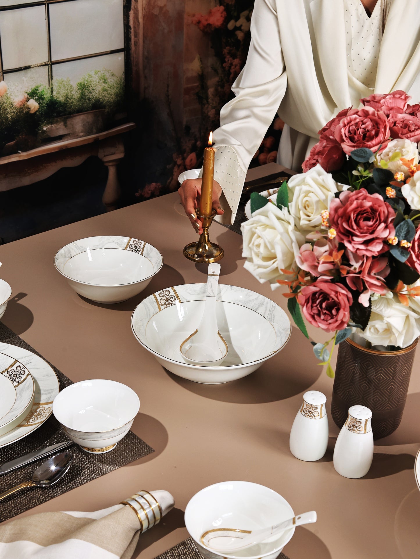 Regency Gold 51 Pcs Dinner Set