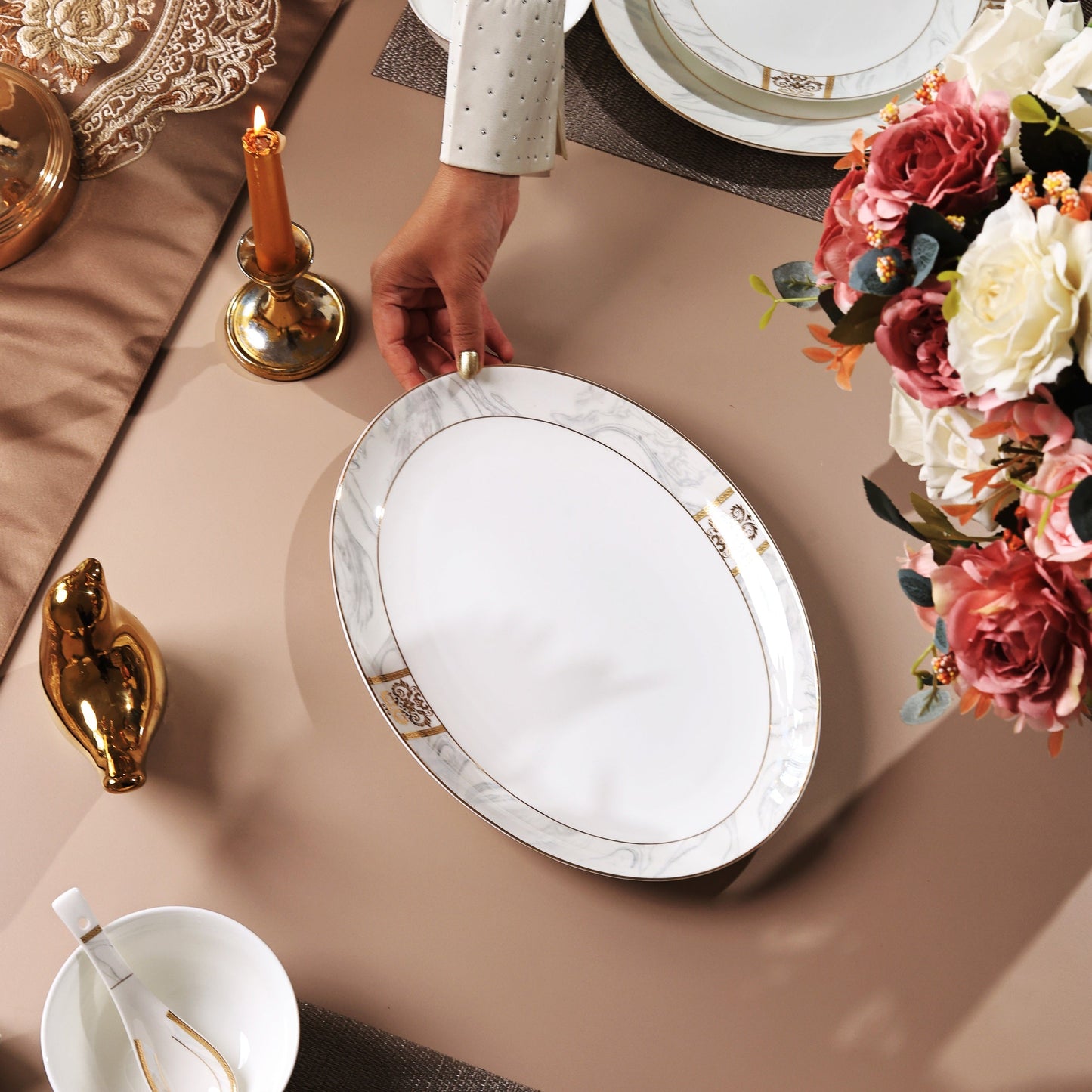 Regency Gold 51 Pcs Dinner Set