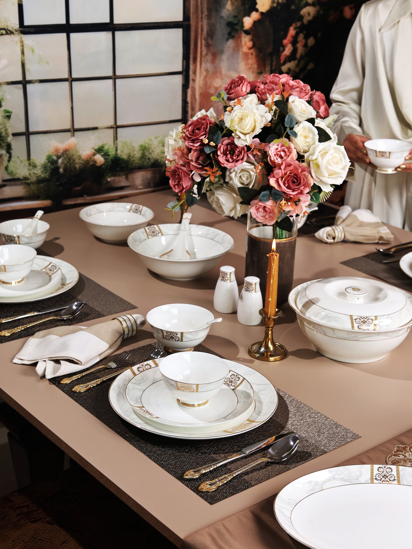 Regency Gold 51 Pcs Dinner Set