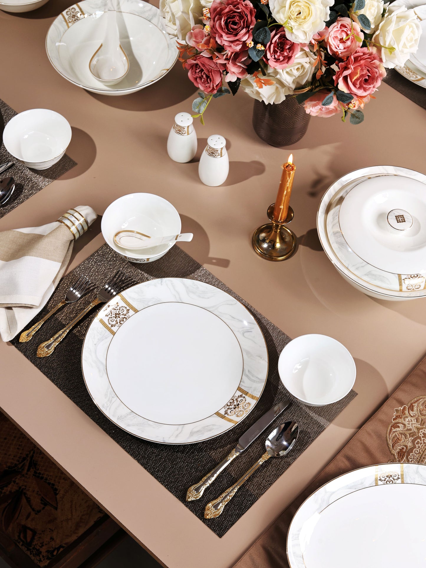 Regency Gold 51 Pcs Dinner Set