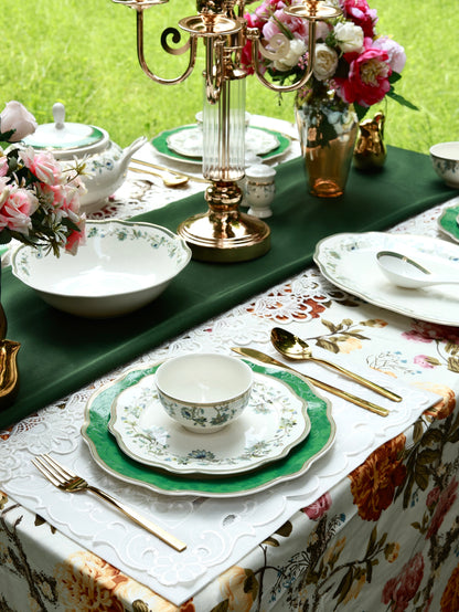 Tudor Green 51 Pcs Dinner Set