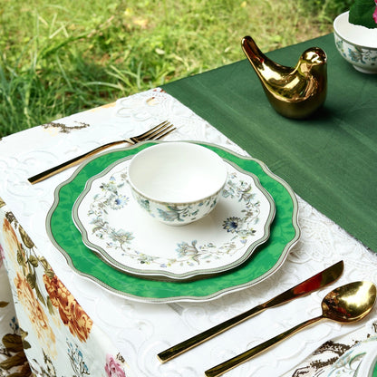 Tudor Green 36 Pcs Dinner Set