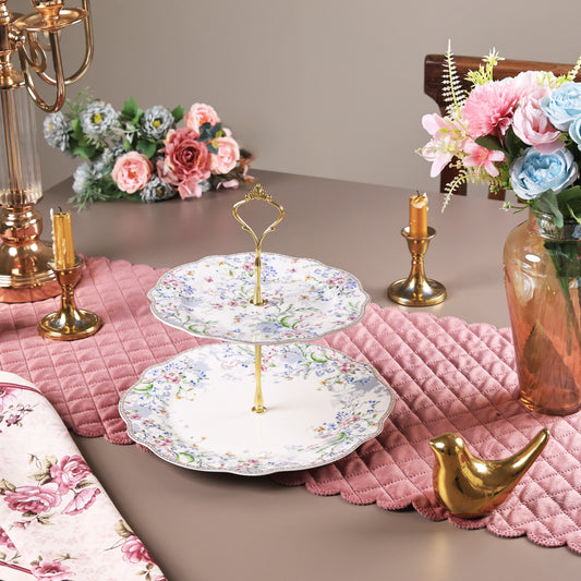 Flower Bed Two Tier Dessert Stand