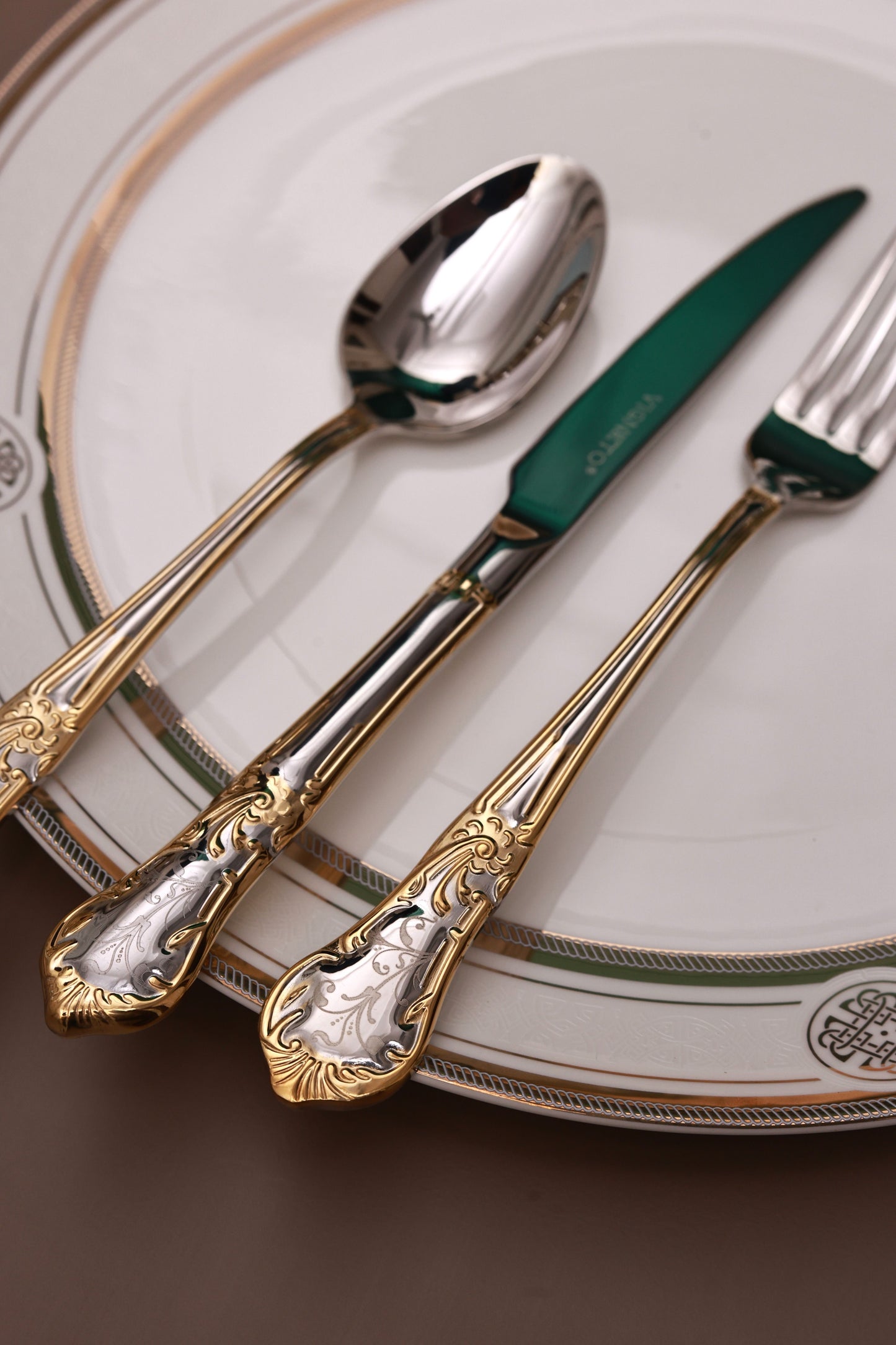 Prestige Gold 65 Pcs Cutlery Set (Palace Collection, 24K Gold Plated)