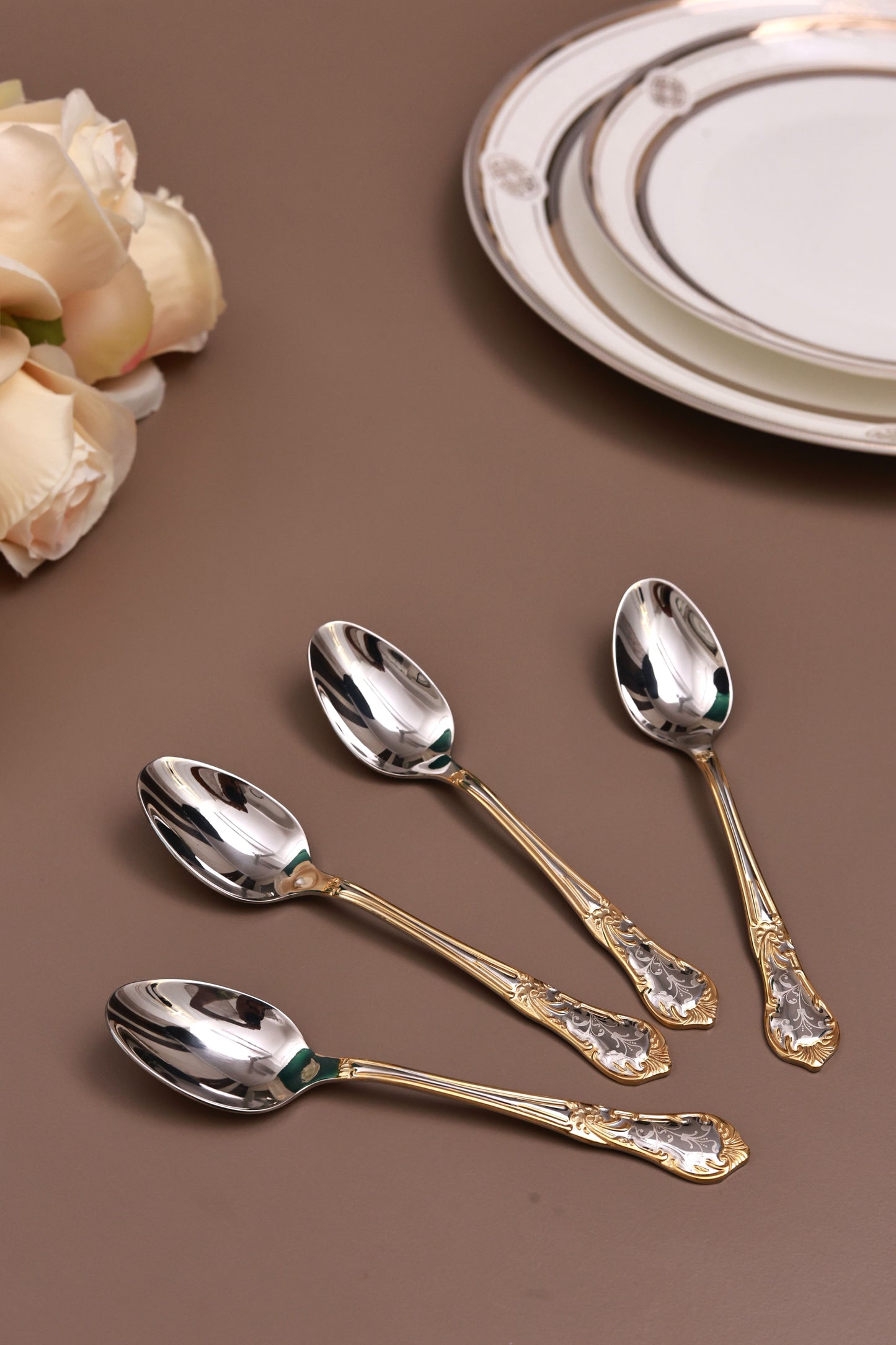 Prestige Gold 65 Pcs Cutlery Set (Palace Collection, 24K Gold Plated)