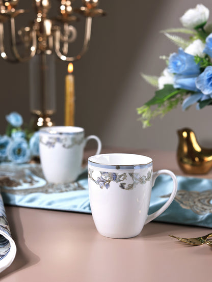 Oriental Blume Coffee Mugs (Set of 2, 300 ML)