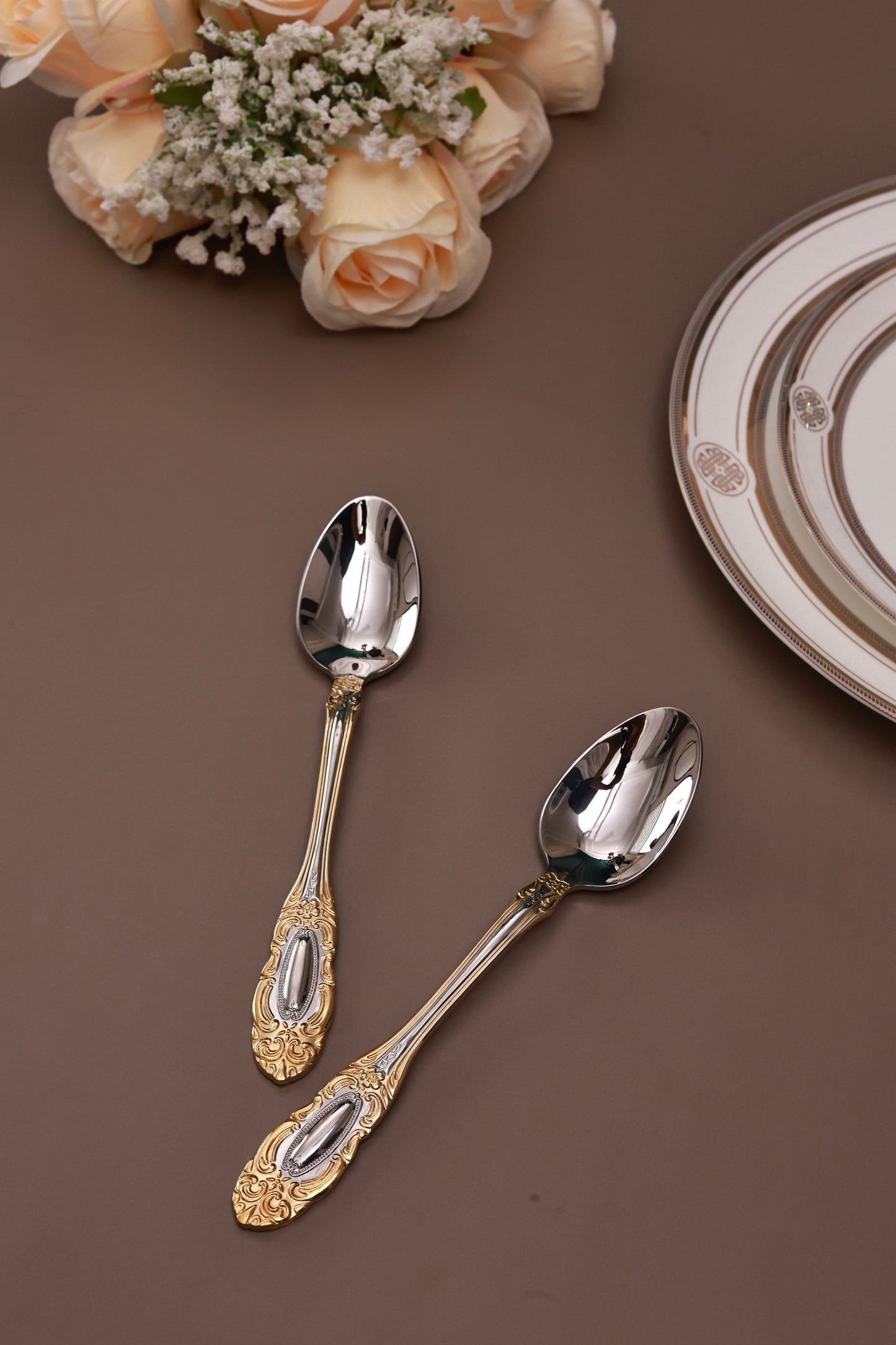 Regal Medallion 65 Pcs Cutlery Set (Palace Collection, 24K Gold Plated)