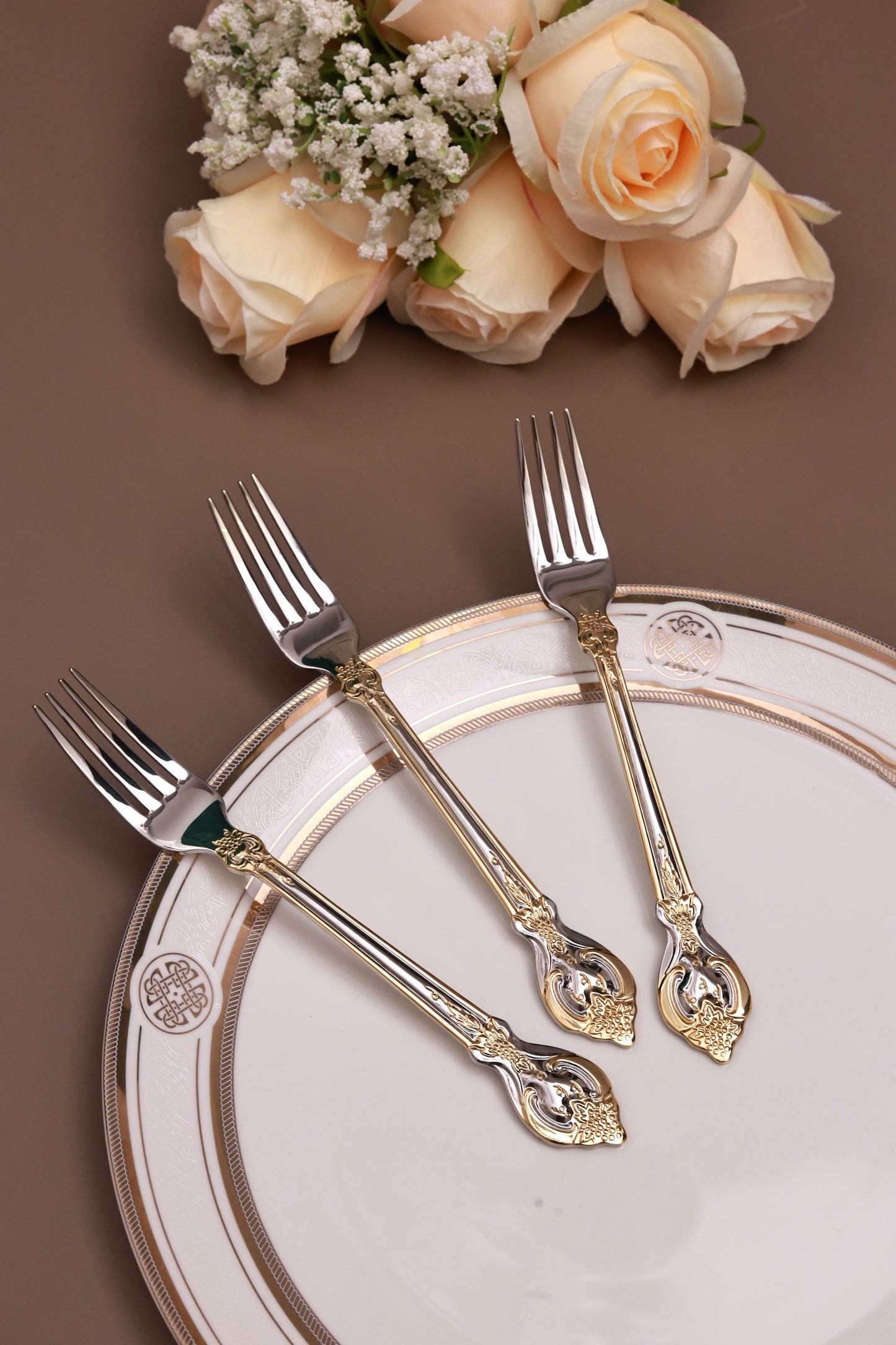 Vineyard Gold 65 Pcs Cutlery Set (Palace Collection, 24K Gold Plated)