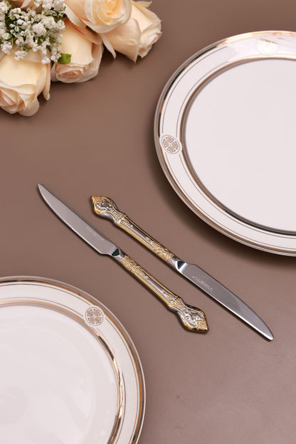 Vineyard Gold 65 Pcs Cutlery Set (Palace Collection, 24K Gold Plated)