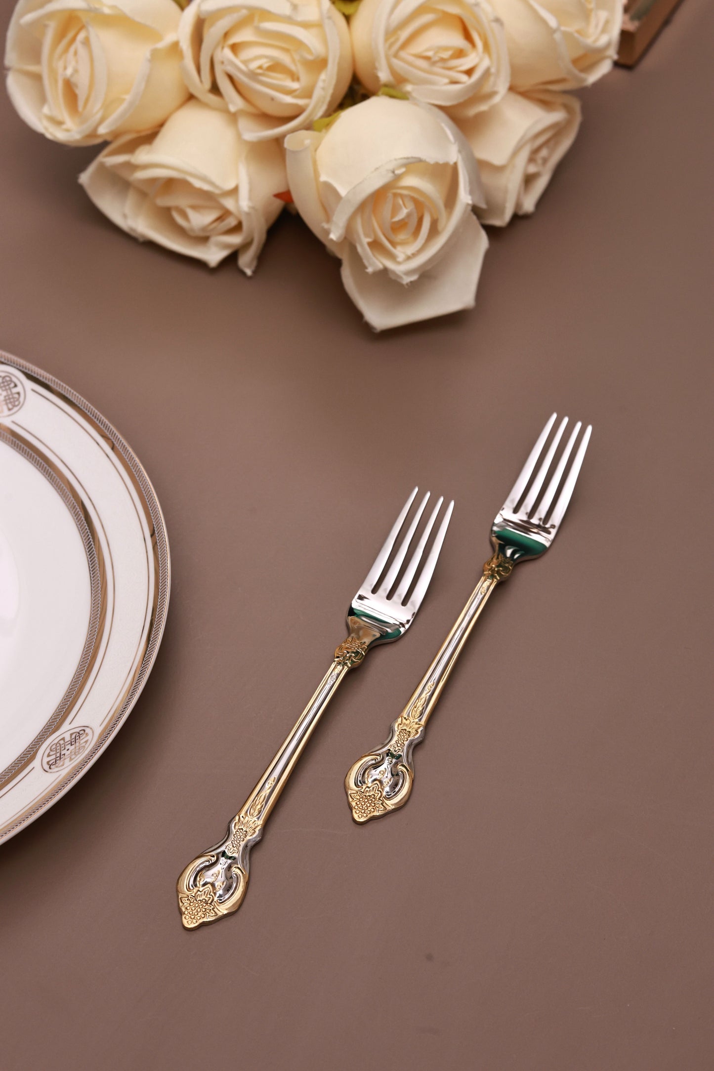 Vineyard Gold 65 Pcs Cutlery Set (Palace Collection, 24K Gold Plated)