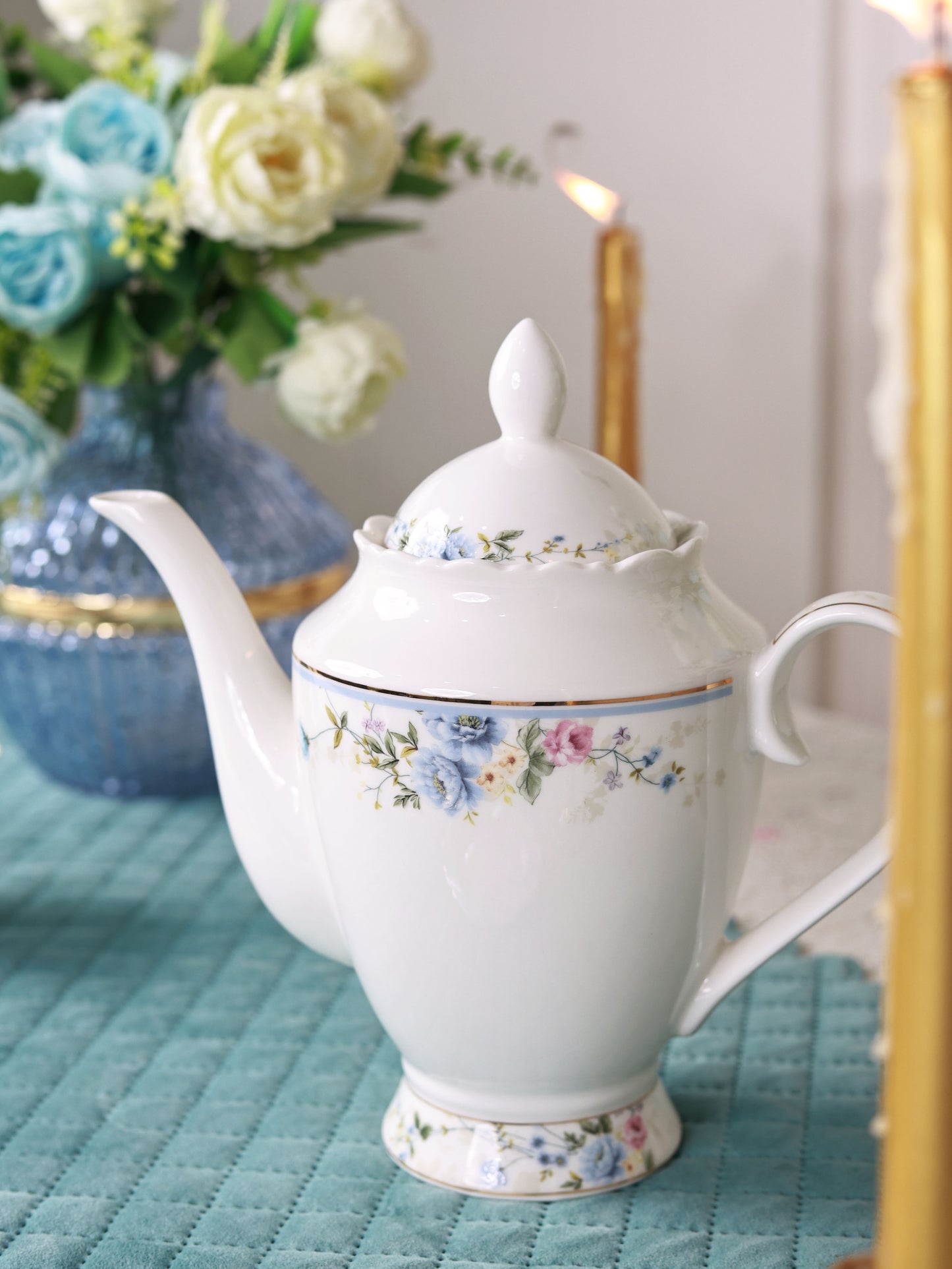 Yorkshire bloom 15 Pcs Tea Set (Vintage Collection)