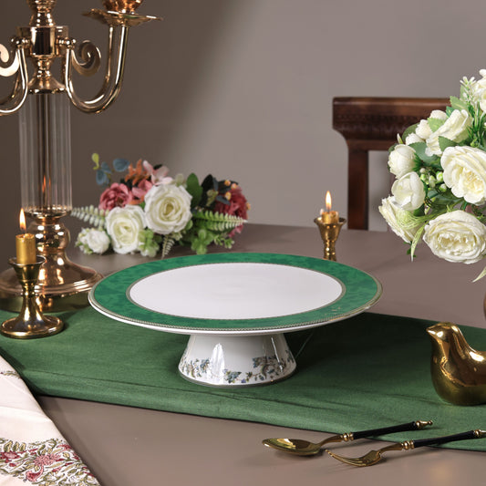Tudor Green Cake Stand