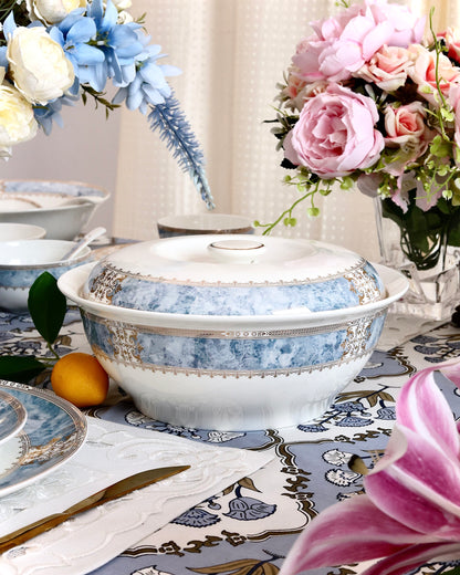 Majestique Blue 37 Pcs Dinner Set