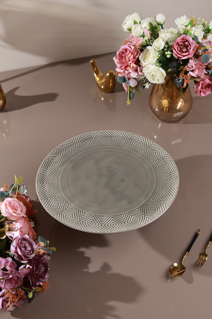 Grey Cake Stand (Metal Collection, 24K Gold)