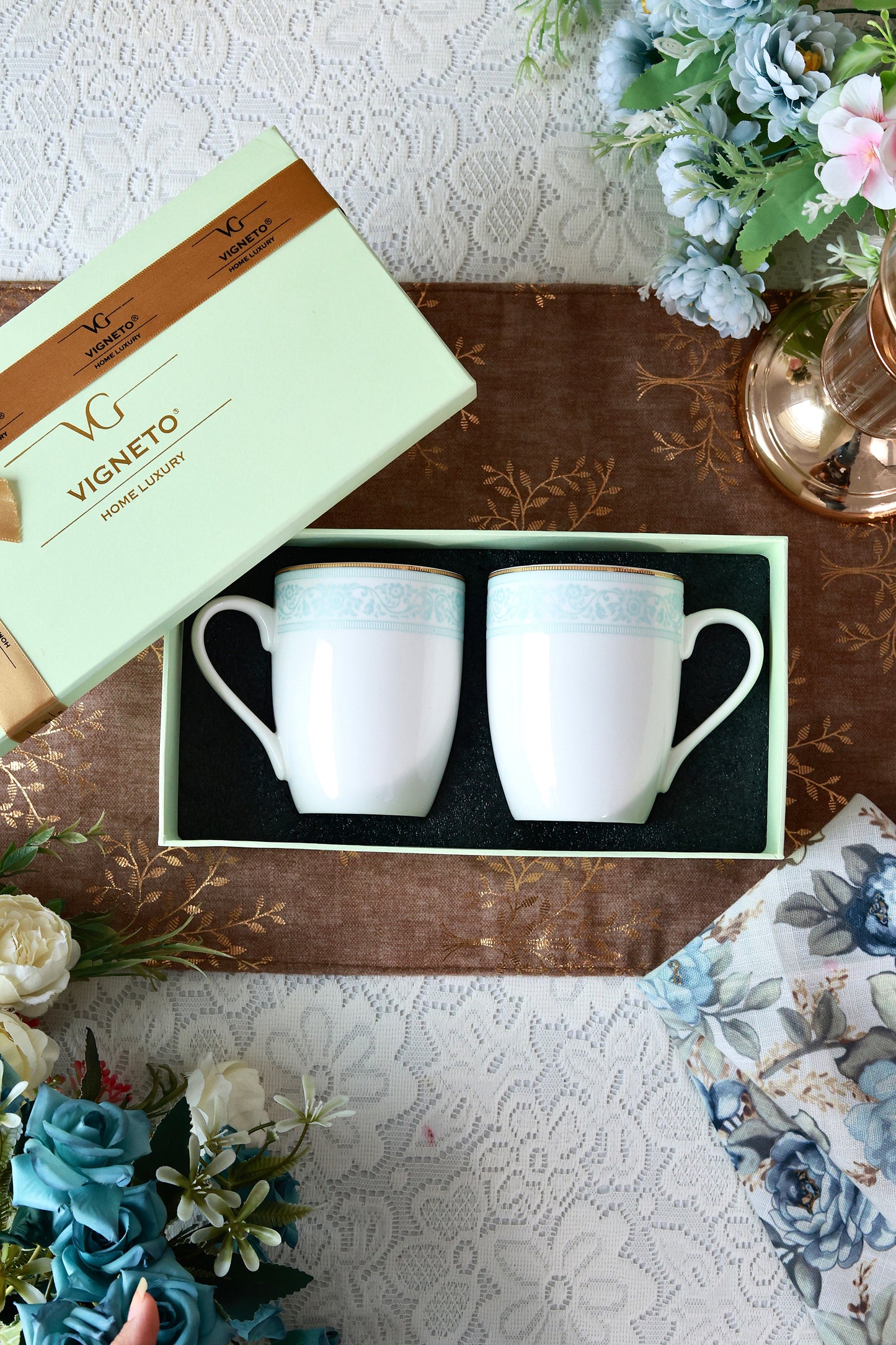 Tiffany Muse Coffee Mugs (Set of 2, 300 ML)