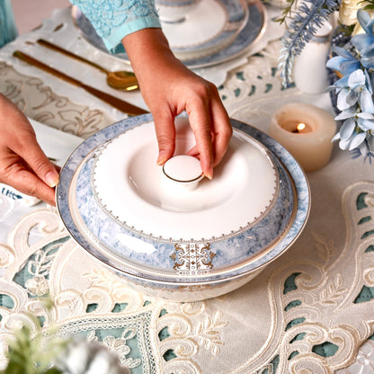 Majestique Blue 37 Pcs Dinner Set